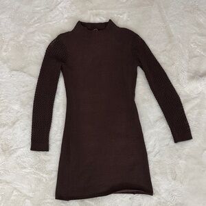 Zara Chocolate Brown Knit Sweater